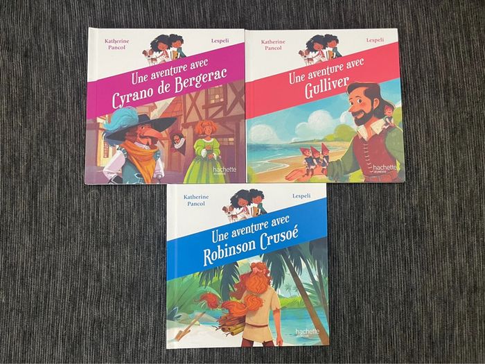 Lot de 3 livres Une aventure avec - Hachette jeunesse