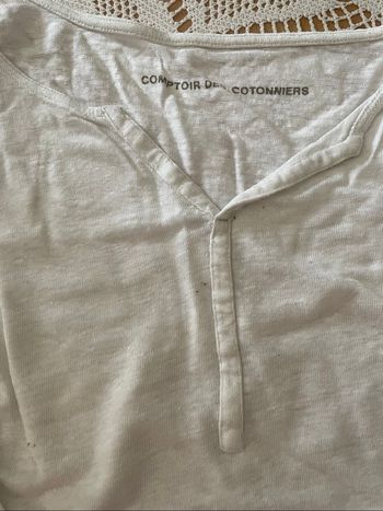 Tee shirt femme blanc comptoir des cotonniers