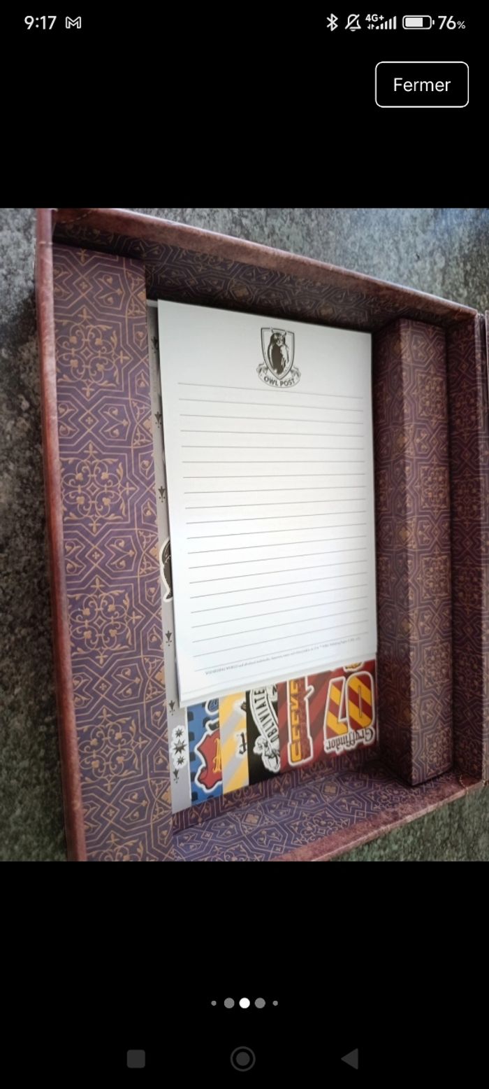 Boite a papeterie harry potter - photo numéro 4