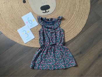 Robe été vert fleurs Vertbaudet 3 ans 36 mois