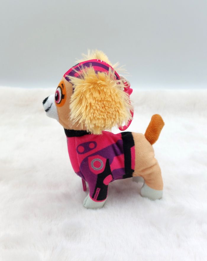 Porte-clé porte monnaie peluche chien Stella Pat patrouille Nickelodeon hauteur 15,5 cm - photo numéro 4