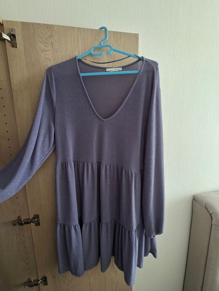 Robe midi lila pull&bear