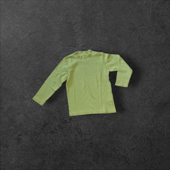 t-shirt manches longues vert anis mixte 4 ans