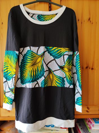 Robe sweat bi matiere 