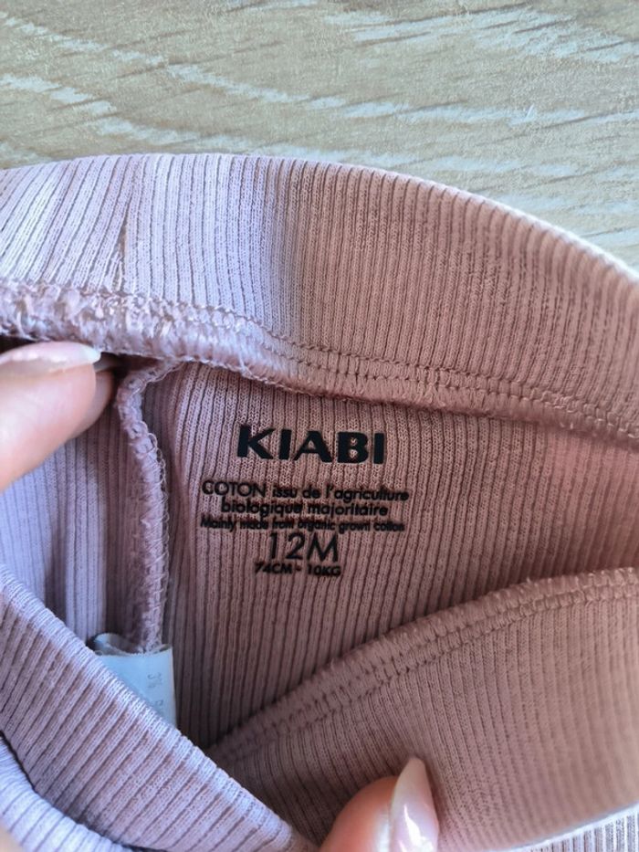 Lot de 2 leggings côtelés Kiabi 12 mois 74 cm - photo numéro 2
