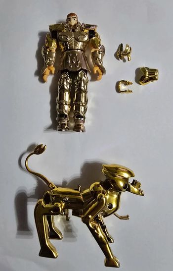 Figurine vintage Saint Seiya Aiolia du Lion – Chevaliers du Zodiaque Bandai 1987