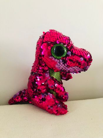 Peluche dinosaure à sequins réversibles ty