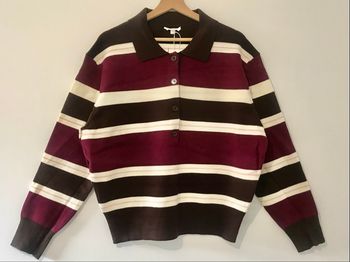 Pull polo rayé