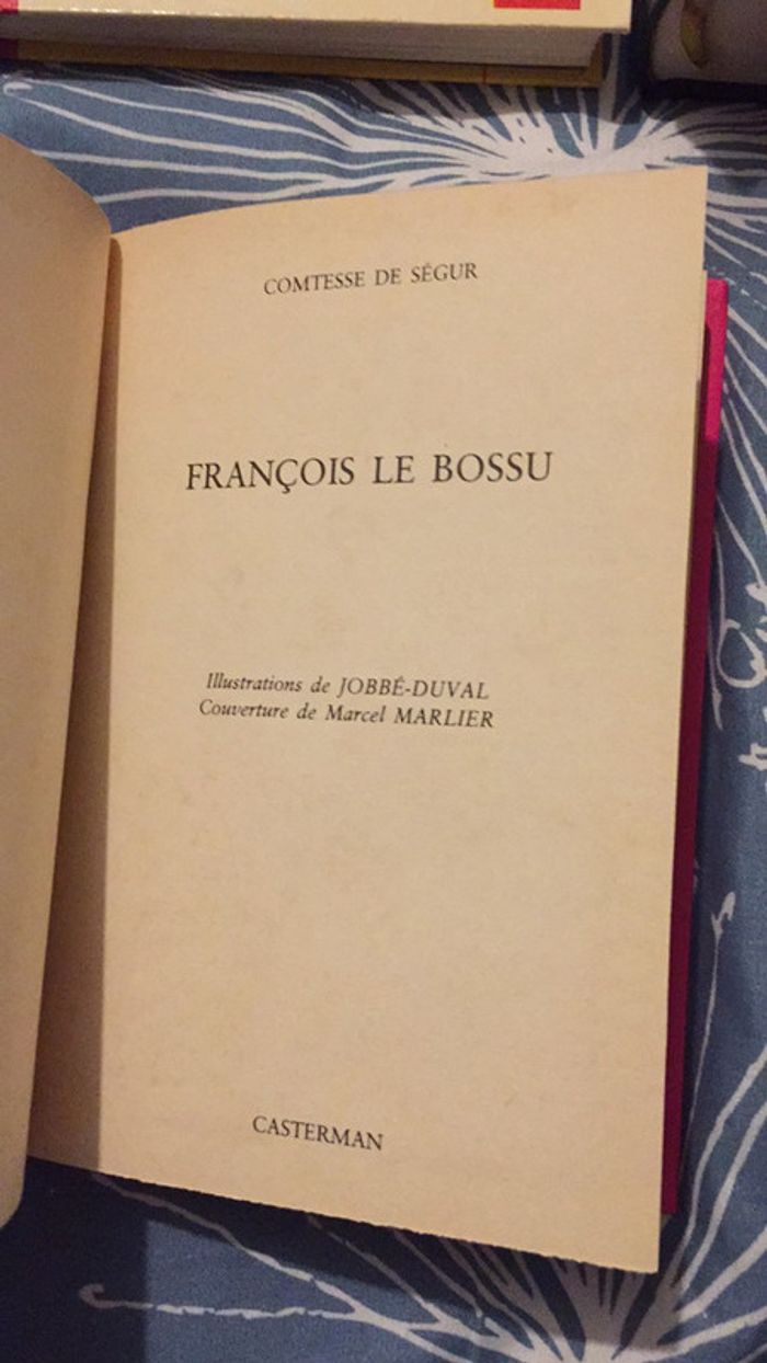 François le bossu Comtesse de Ségur Casterman - photo numéro 3