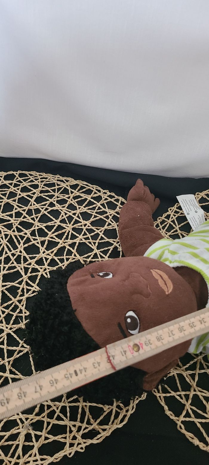 Peluche bébé poupée articulée ethnique noire afro-américaine IKEA Lekkamrat - photo numéro 2
