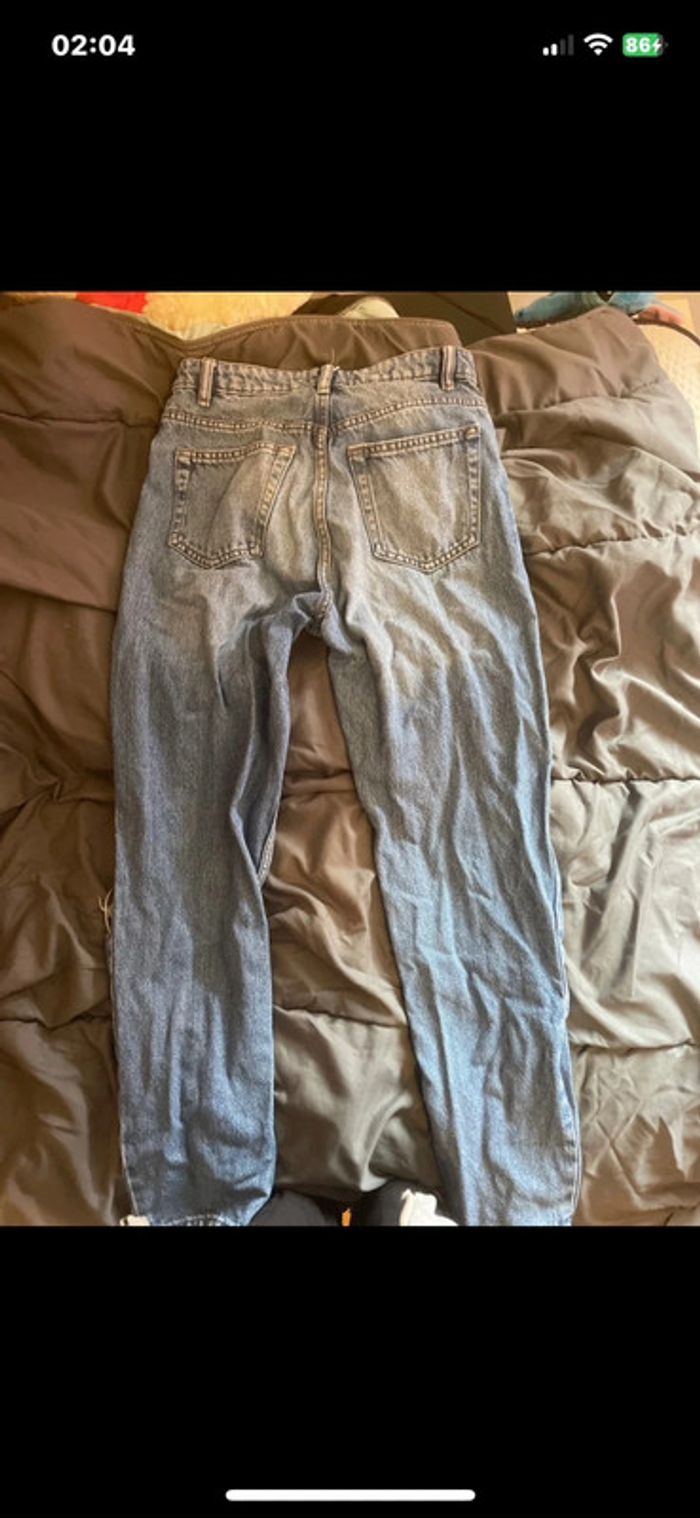 👖 Jean Mom Fit Troué Vintage – Effet Destroy Tendance - photo numéro 2