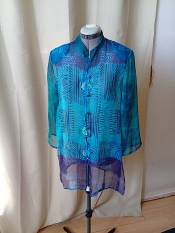 Chemise longue transparente Un jour ailleurs T42