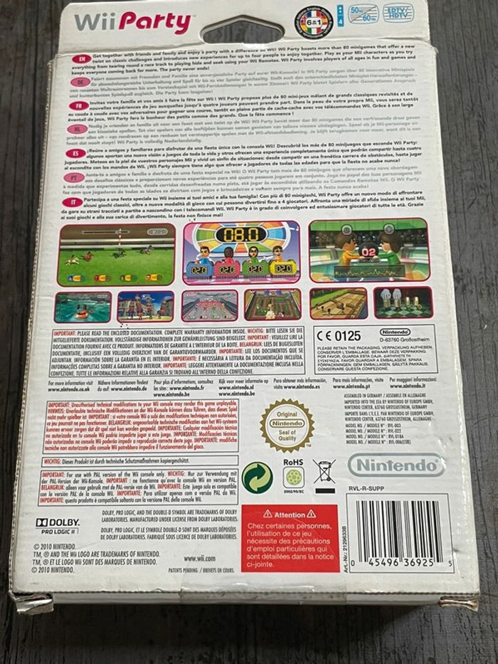 Pack Wii Party Jeu + manette Nintendo Wii complet - photo numéro 11