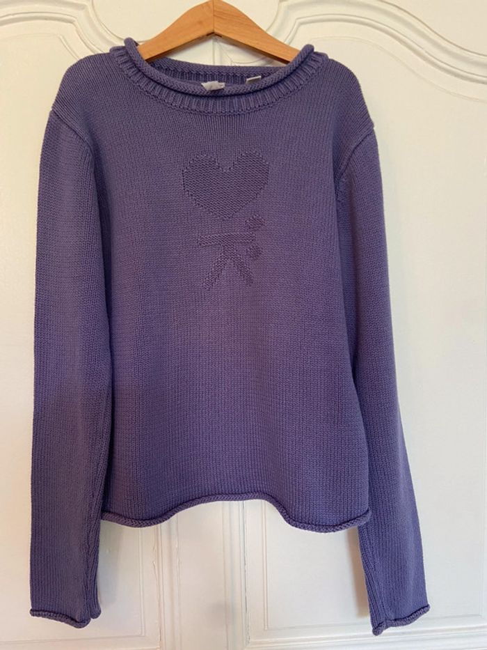 Pull en coton mauve Okaïdi taille 12 ans