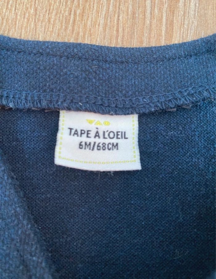 Ensemble chic bébé garçon bleu marine Tape à l’œil 6 mois - photo numéro 2