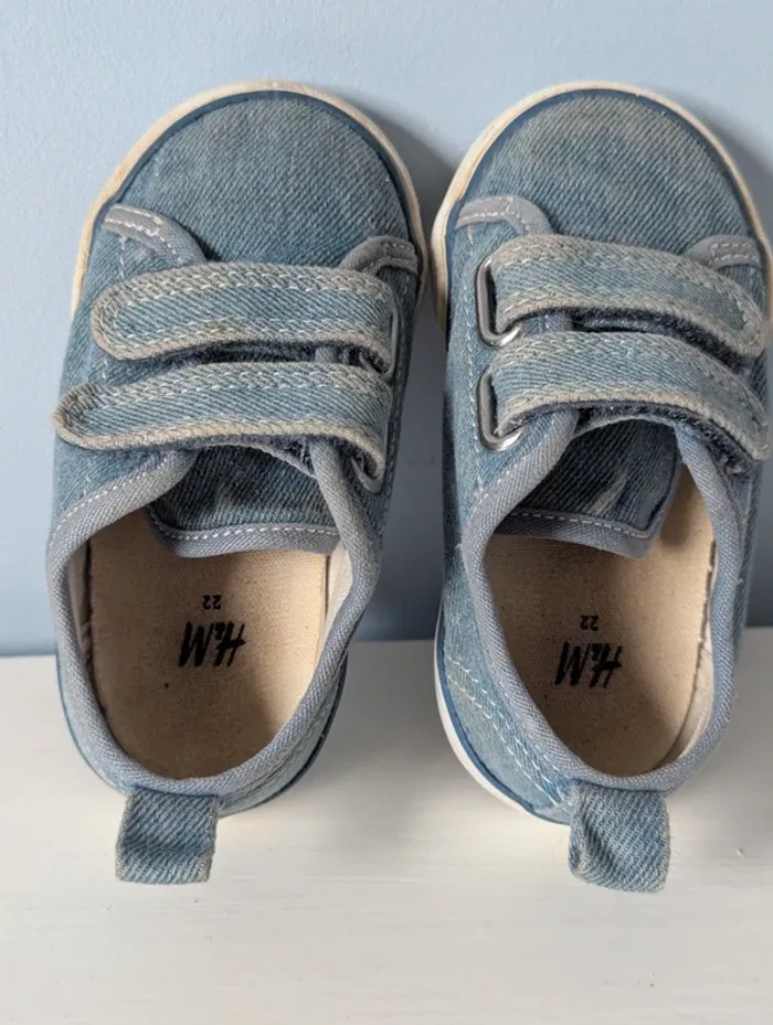 Basket a scratch effet jeans H&M 22 - photo numéro 7