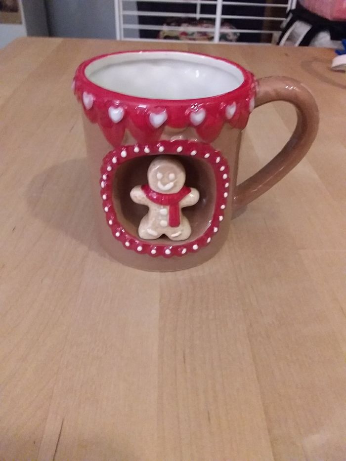 Mug bonhomme pain d’épice en relief  Atmosphera
