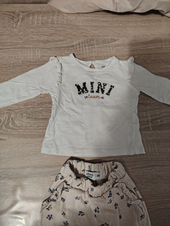 Ensemble bébé "Mini Team" beige – 6 mois Gémo - photo numéro 3