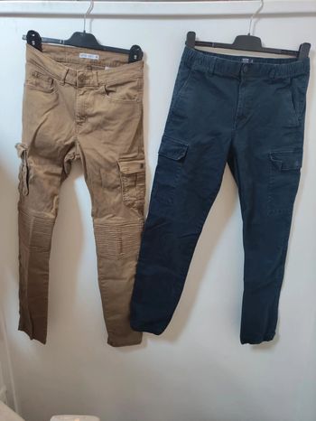 Lot de deux pantalons cargo taille 36