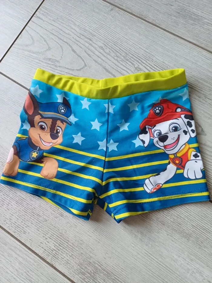 2 Maillots de bain garcon 5-6 ans dont un pat patrouille - photo numéro 2