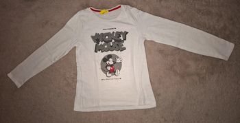 T shirt blanc mickey 10 ans