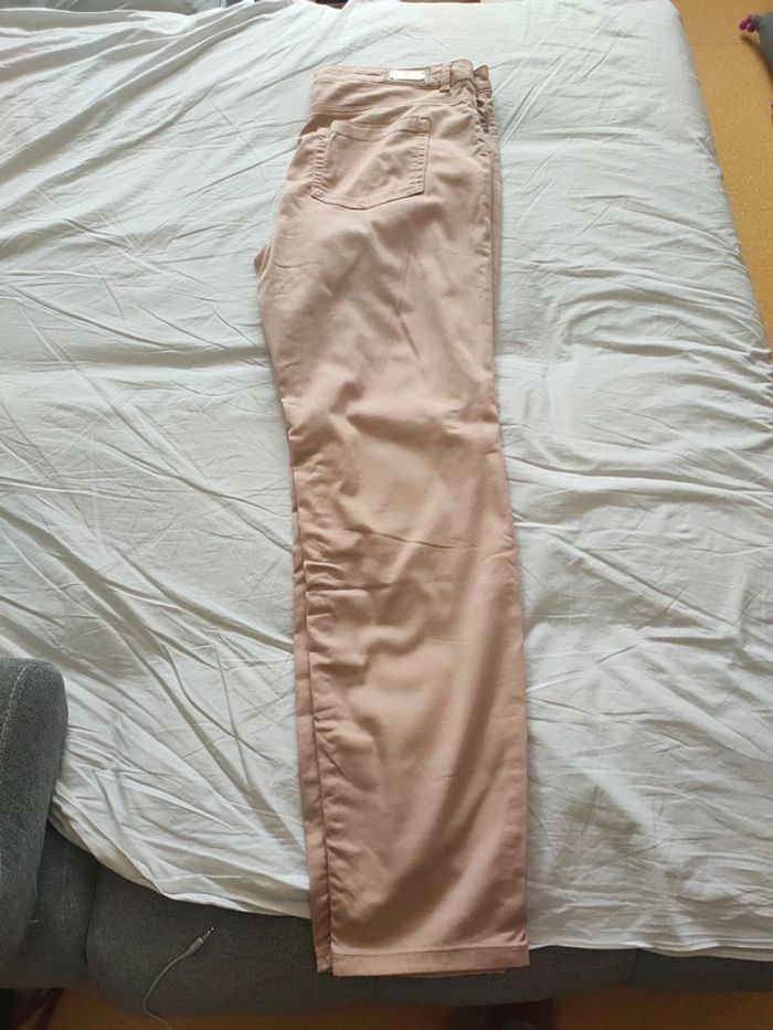 Jeans femme marron clair - beige 42 m&mode - photo numéro 8