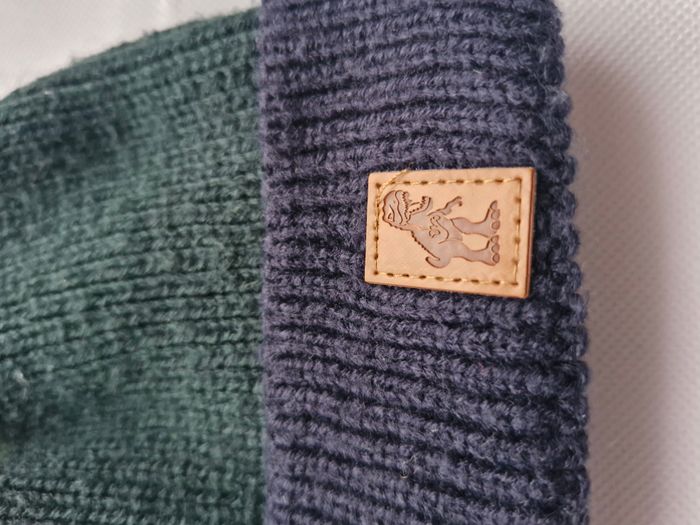 Bonnet 3/4 ans Kiabi Vert sapin bleu marine - photo numéro 2