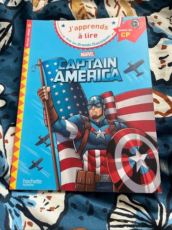 Livre j’apprends à lire en cp captain america