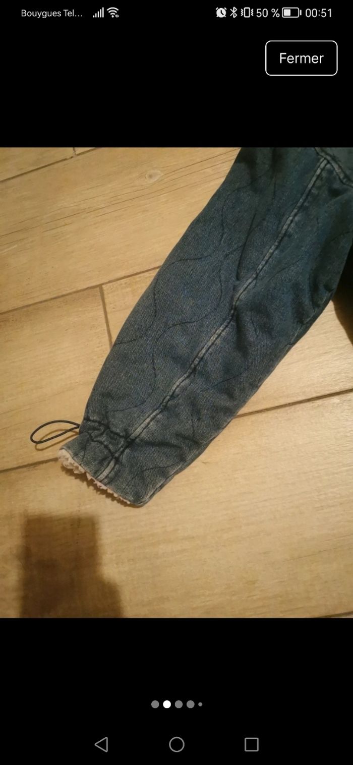 Veste en jean molletonne - photo numéro 6