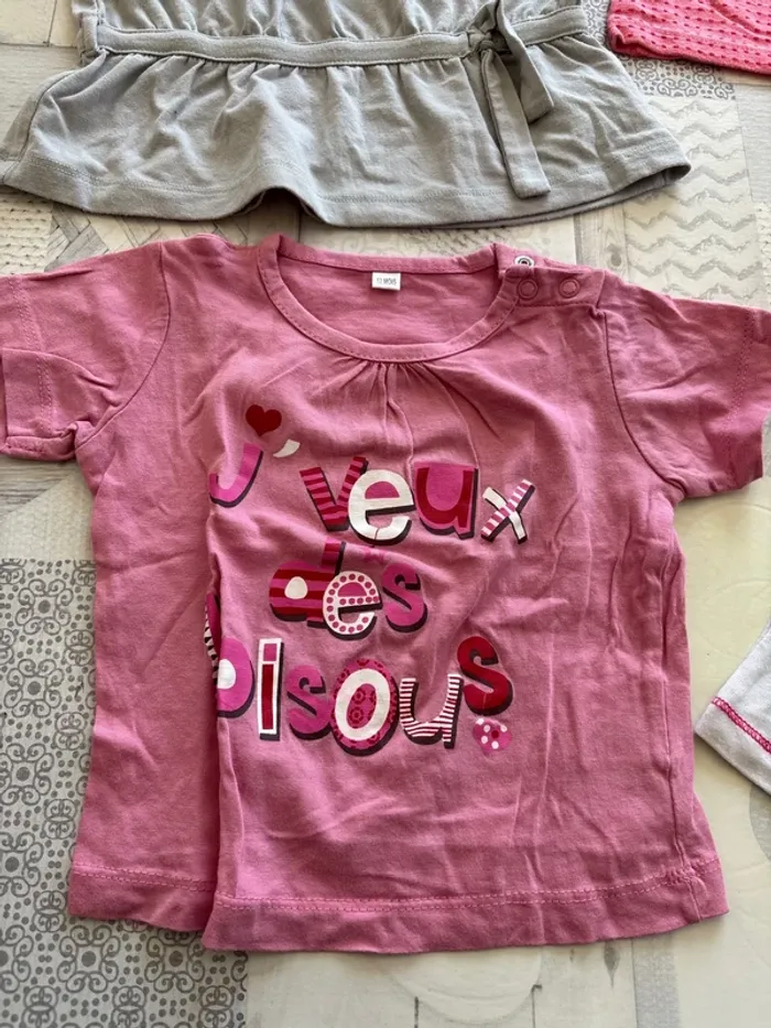 Lot 12 mois fille tee-shirts - photo numéro 6