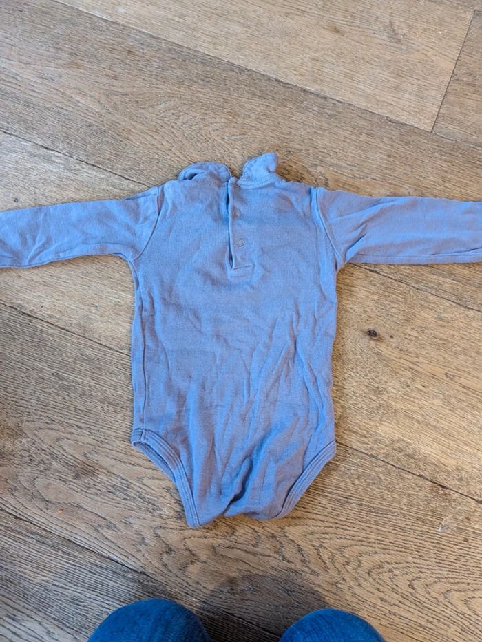 Ensemble bodie à col pantalon velours cocoon 12 mois - photo numéro 6