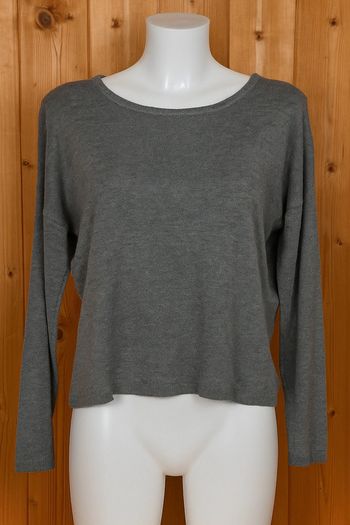 Pull gris un peu paillettes Marque Phildar