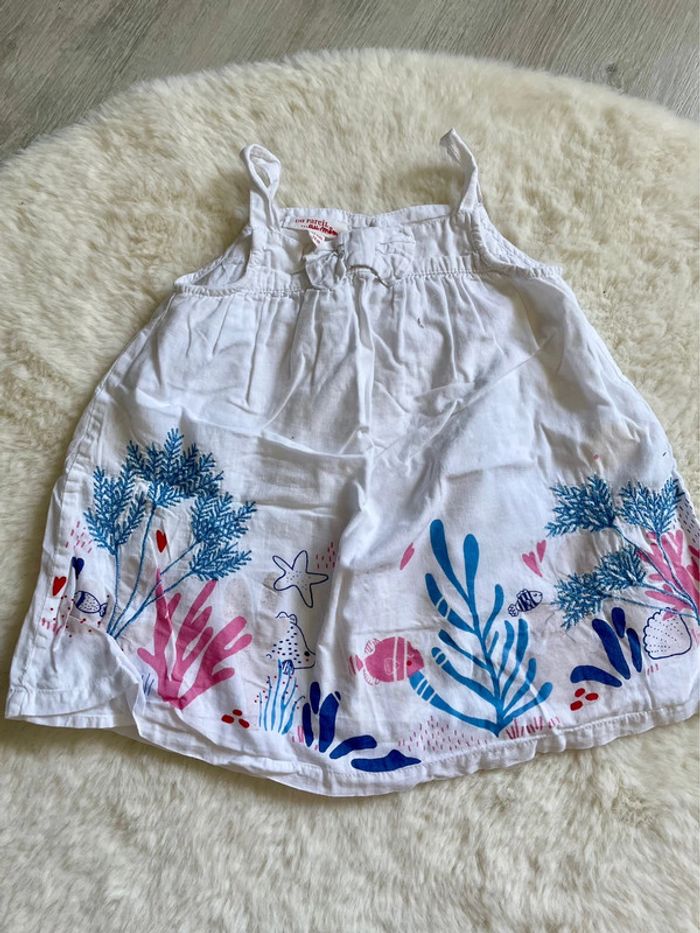 Lot de 3 robes et 1 salopette short 12 mois - 74 cm - photo numéro 3
