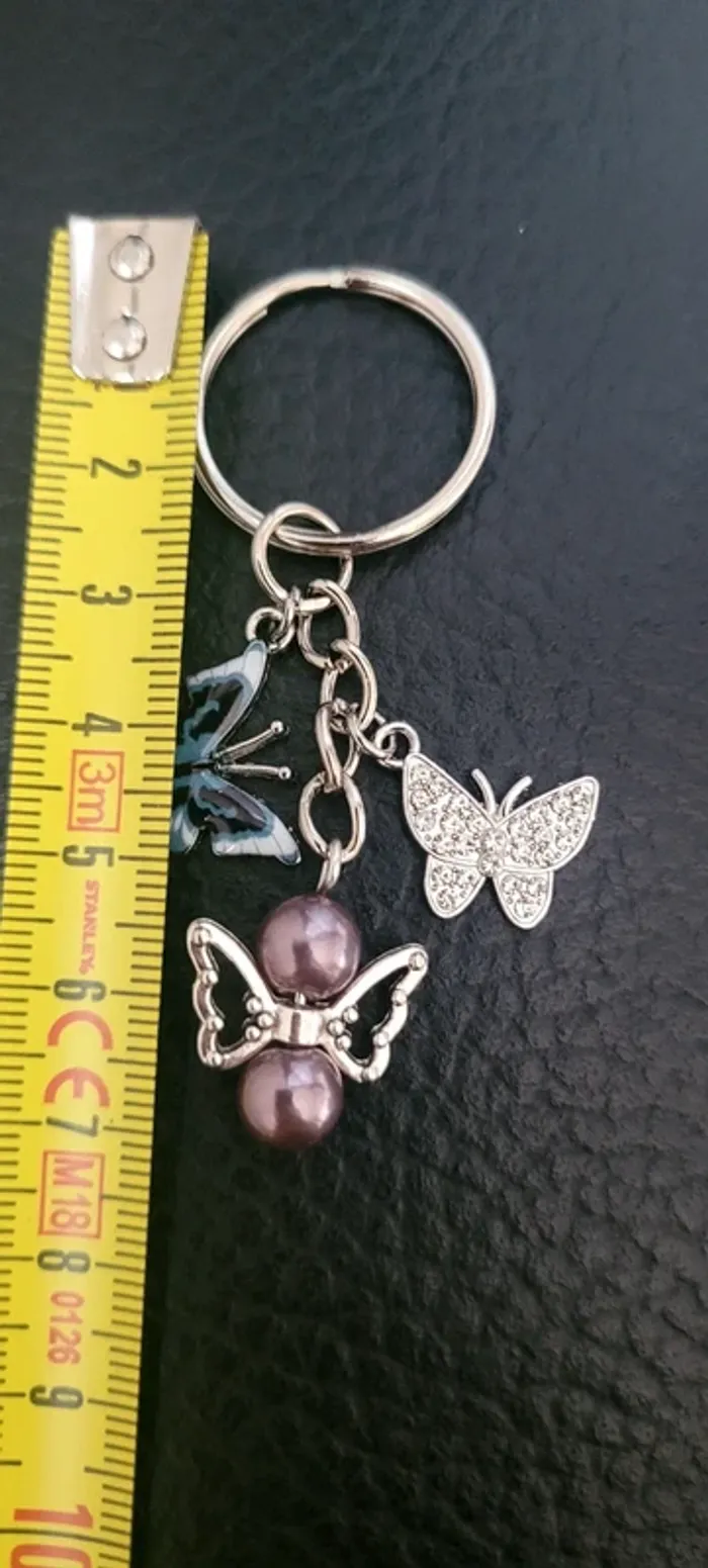Porte-clés ange gardien papillons - photo numéro 2