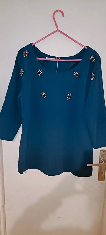 Blouse femme bleu marine promod 40