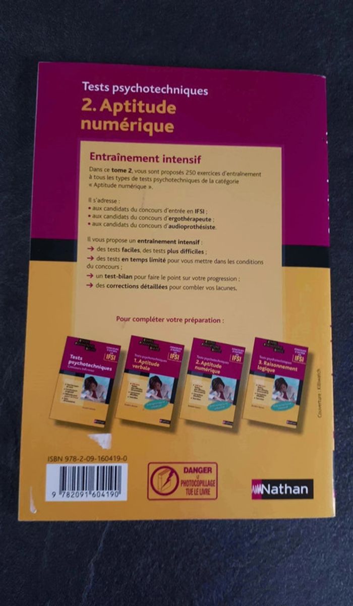 5 € Tests psychotechniques 2 Aptitude numérique - photo numéro 2