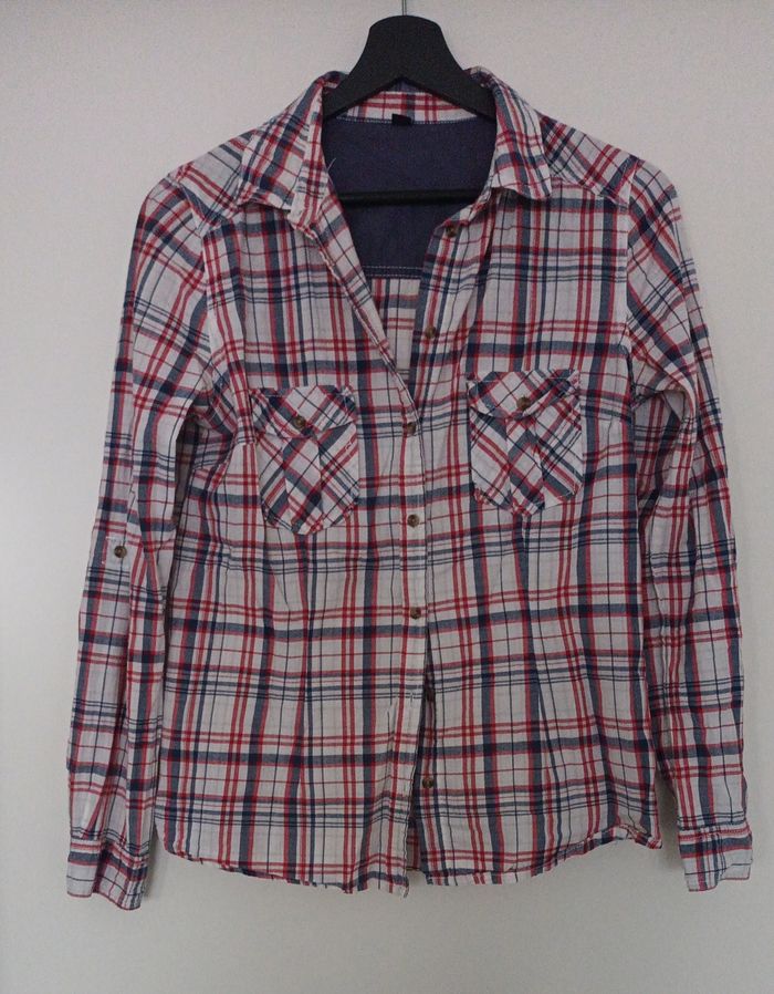 Chemise à carreaux femme 38