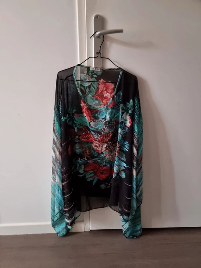 Blouse ample fleurie - photo numéro 2