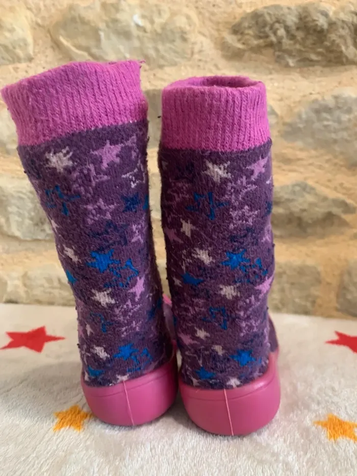 Chaussons chaussettes DPAM T24/25 Violets et Lilas - photo numéro 4