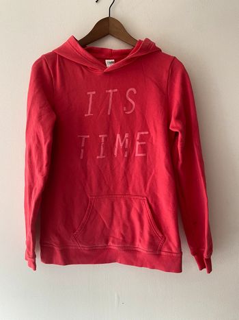 Sweat à capuche fuchsia taille M
