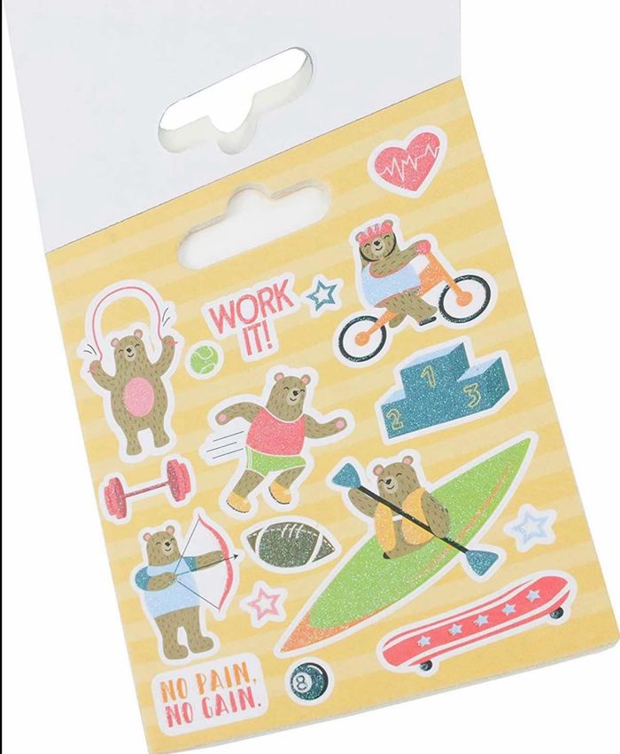 Livret 132 Stickers Autocollant Thème Sport Ourson Dovecraft - photo numéro 5