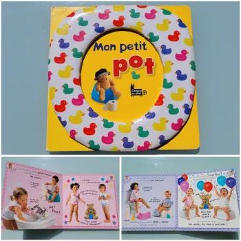 Beau livre 🧻 Mon petit pot 🚽 Langue au chat