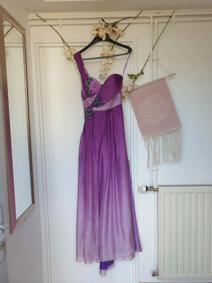 Robe Soirée Mariage 100% Soie T38 - photo numéro 12