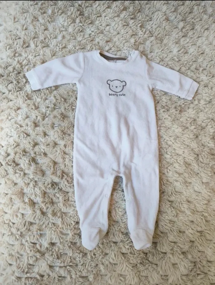 Pyjama blanc Zeeman en velours
