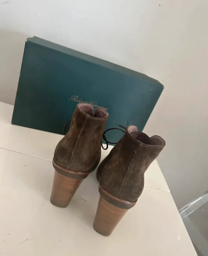 Robert Clergerie, bottines à lacets modèle zaly taille 38 /7 - photo numéro 3