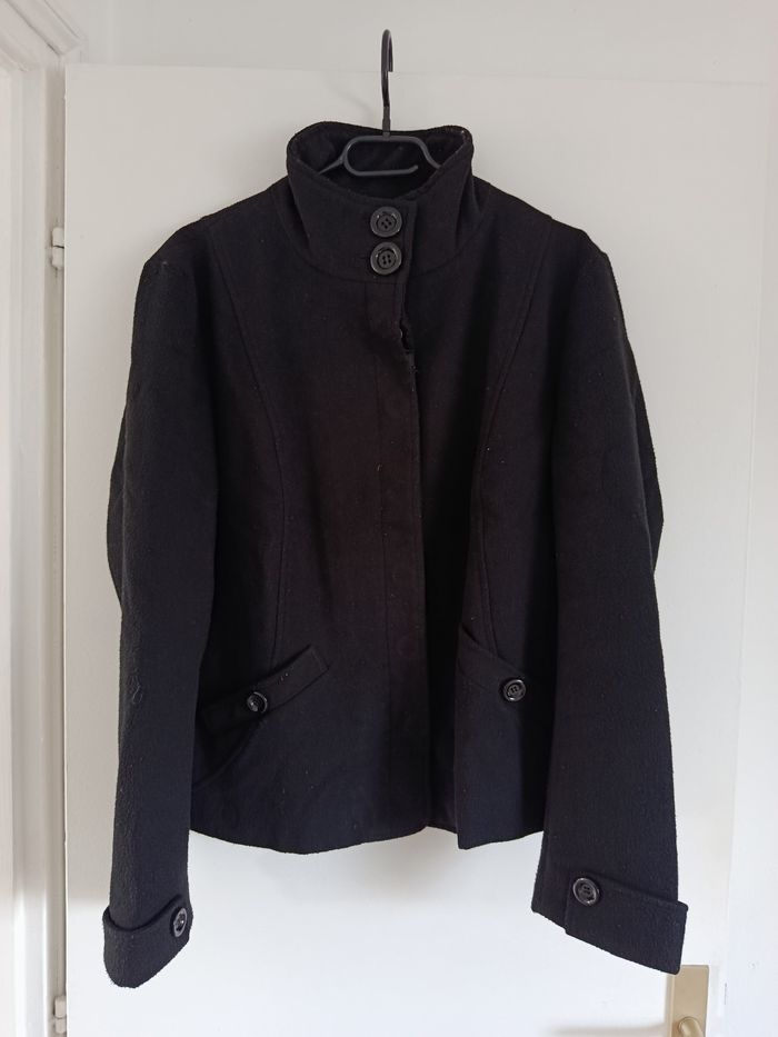 Manteau noir Patrice Bréal