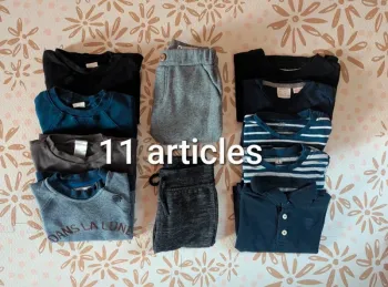 Lot de 11 vêtements 74 cm TBE