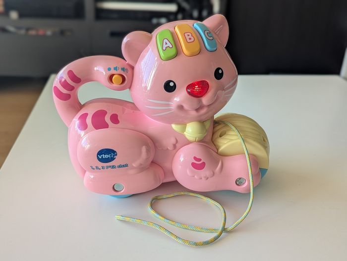 1, 2, 3 P'Tit Chat - Jouet à tirer - VTech - photo numéro 2