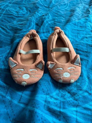 Chaussons moelleux chat