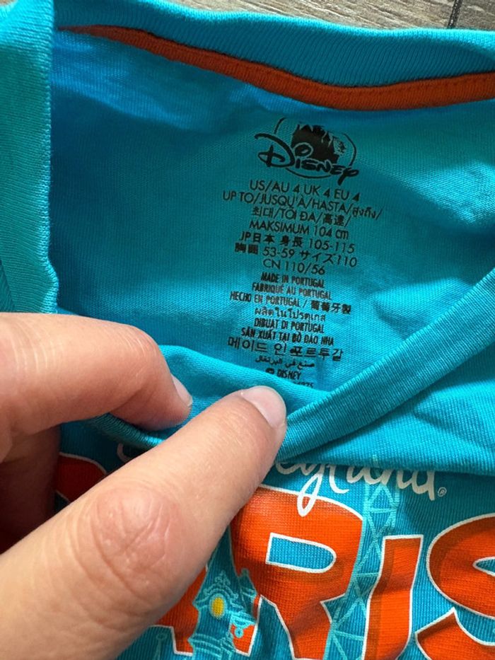T-shirt Stitch Disney 4 ans bleu - photo numéro 3